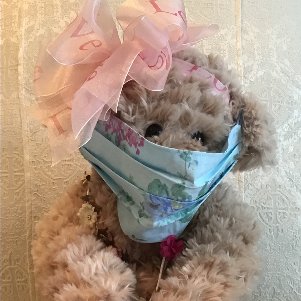 Wonderful Watercolor Floral Adult Face Mask